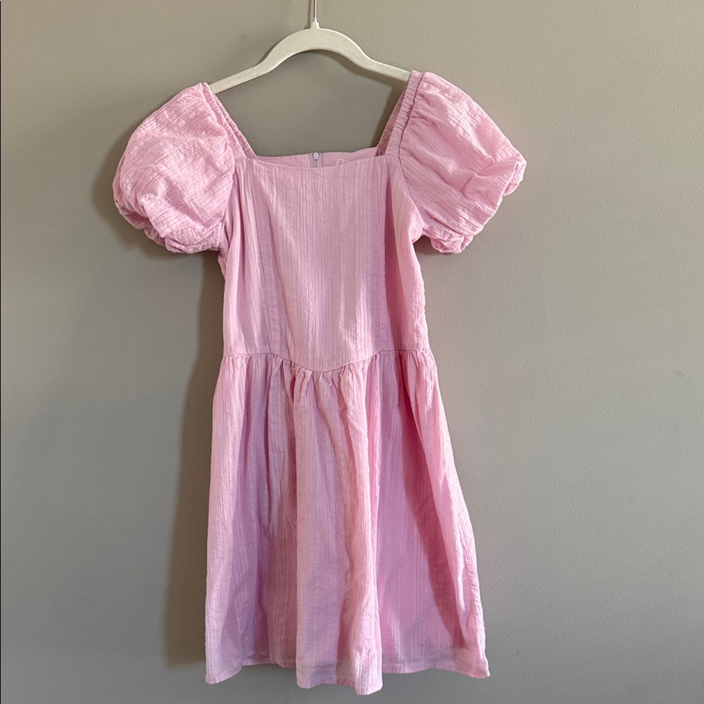Art Class Light Pink Puff Sleeve Dress